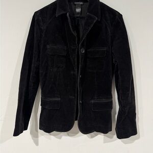 Kenneth Cole Vintage 90s New York Black Corduroy Blazer - Size 14